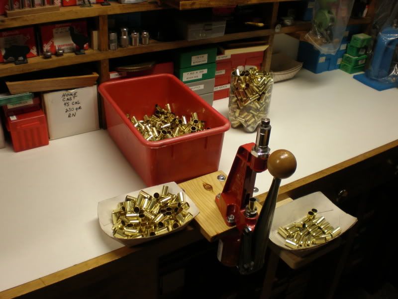 Do you deprime pistol brass before or after you tumble?